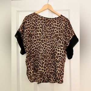 Zara Animal Print Blouse